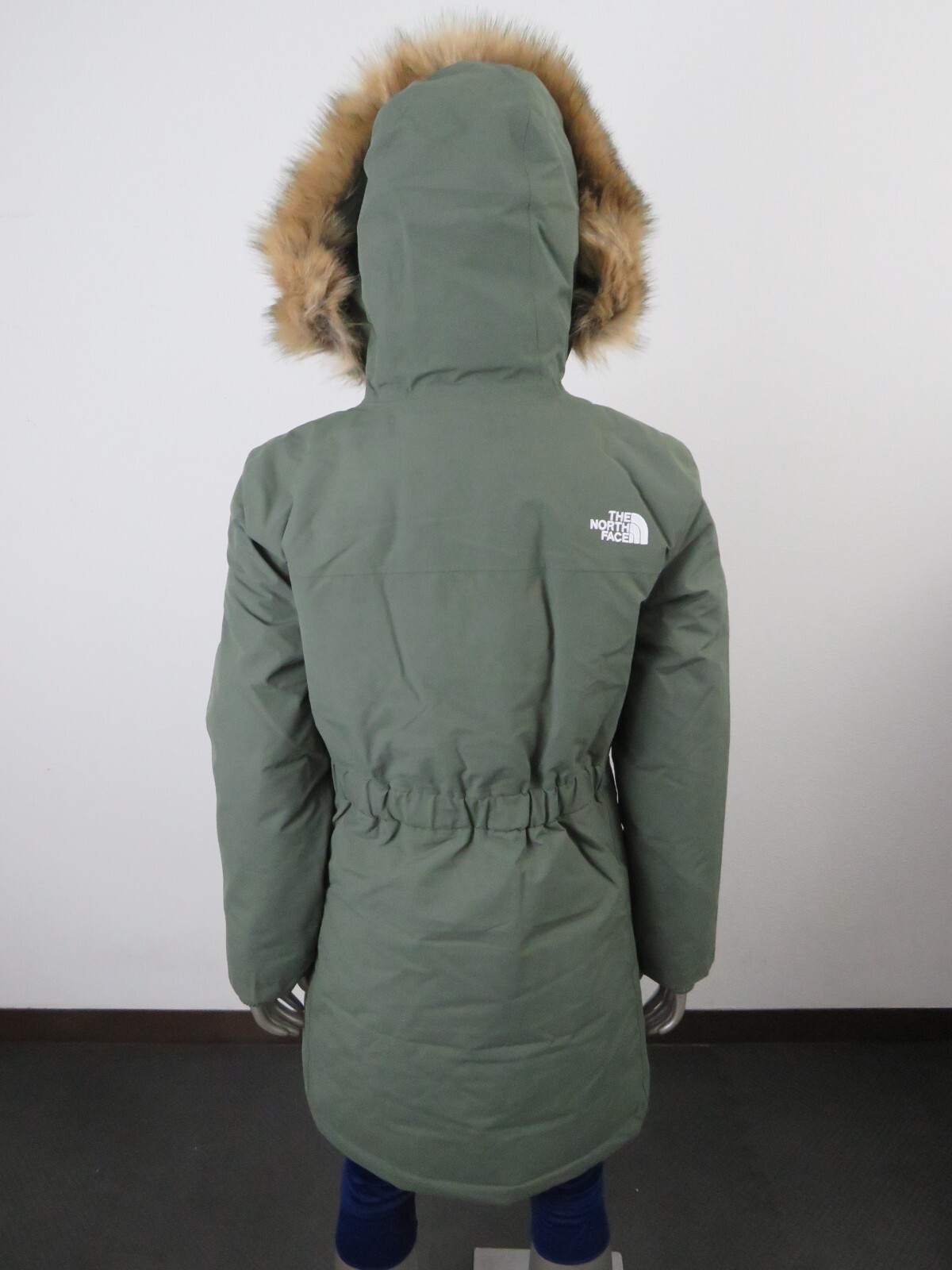 Pre-owned The North Face Womens  Tnf Arctic Parka Down Warm Winter Jacket - Thyme Green