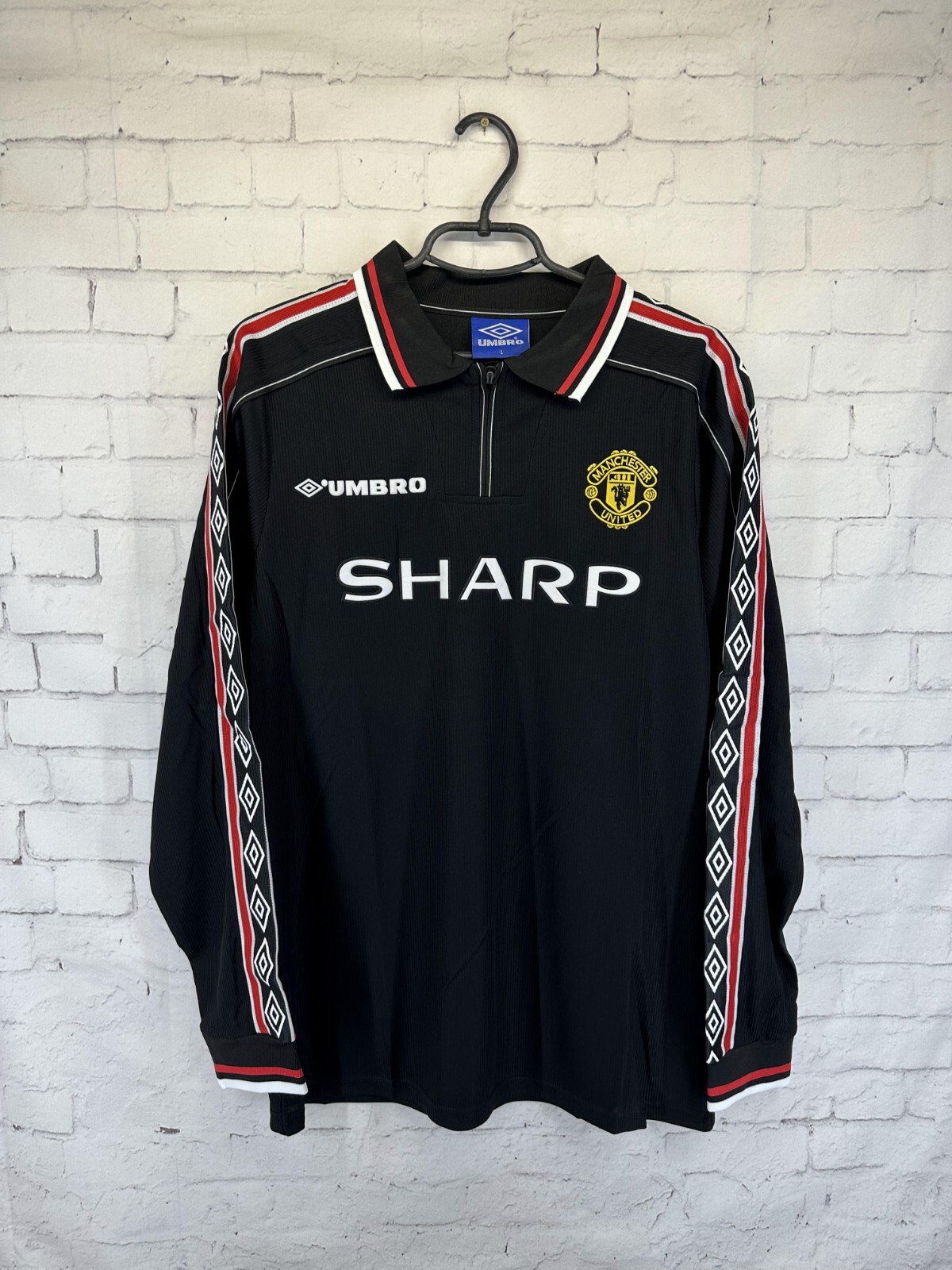 1999年イタリア代表ユニホームセット シャツM/ズボンL Manchester United 1997 - 1999 Away football shirt jersey