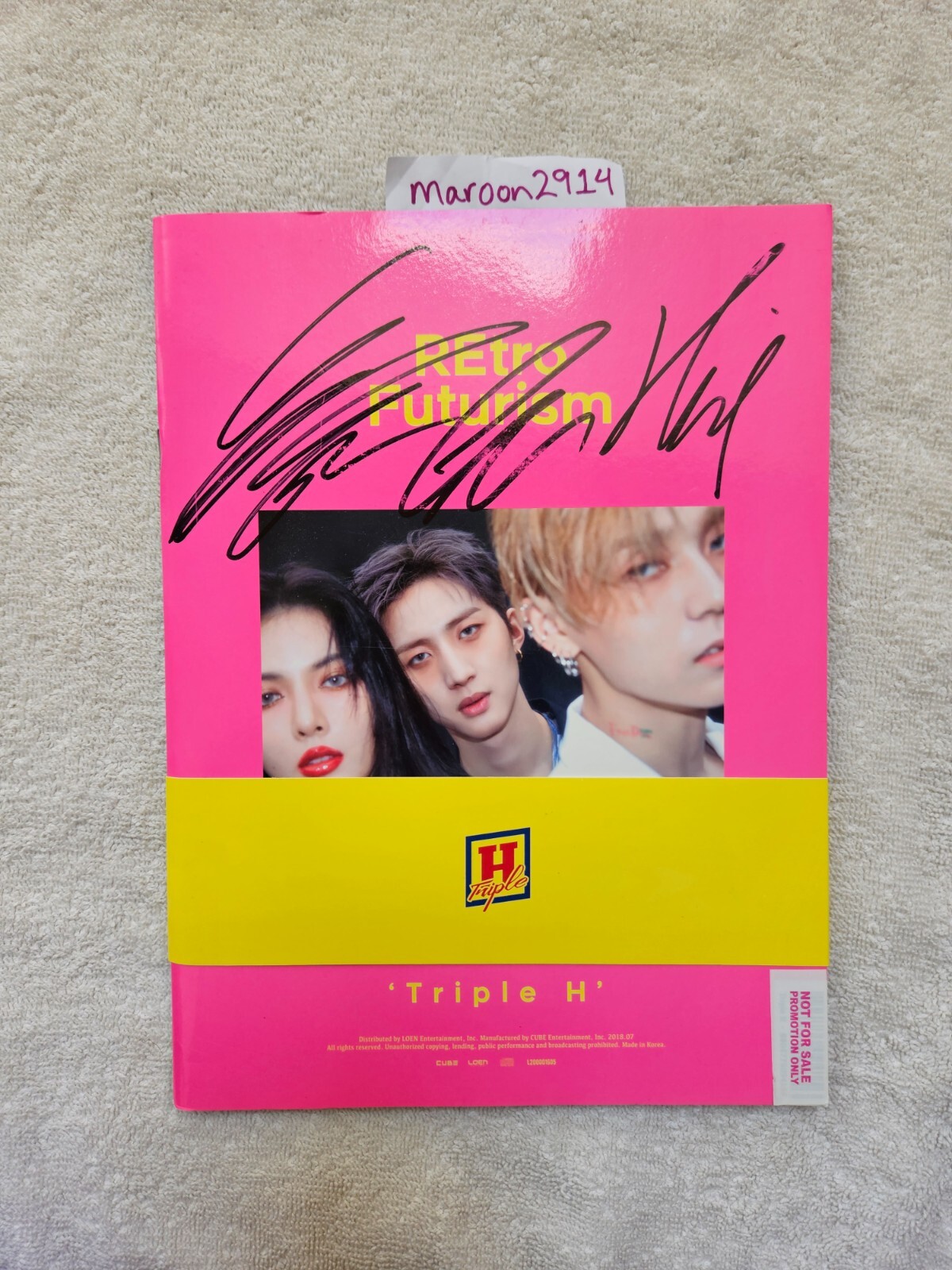 TRIPLE H Retro Futurism Signed Promo Album Autographed HyunA