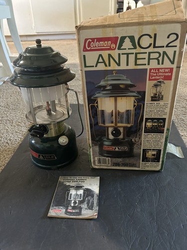 Vtg Coleman 288-700 CL2 Camping Lantern Two Mantle 