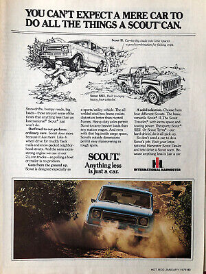 Vintage 1979 International Scout original color ad