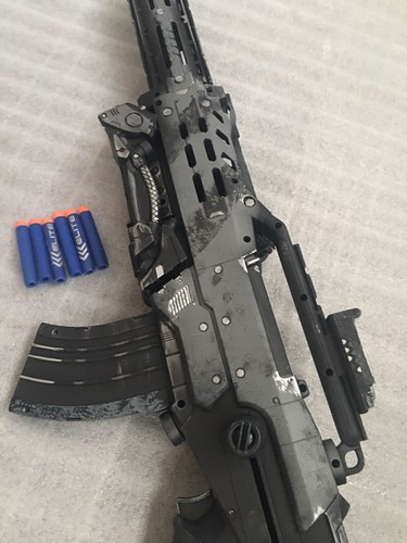 Nerf Longshot Gray Bk Military Halo Rifle GUN Cosplay Call Duty Prop Mandalorian