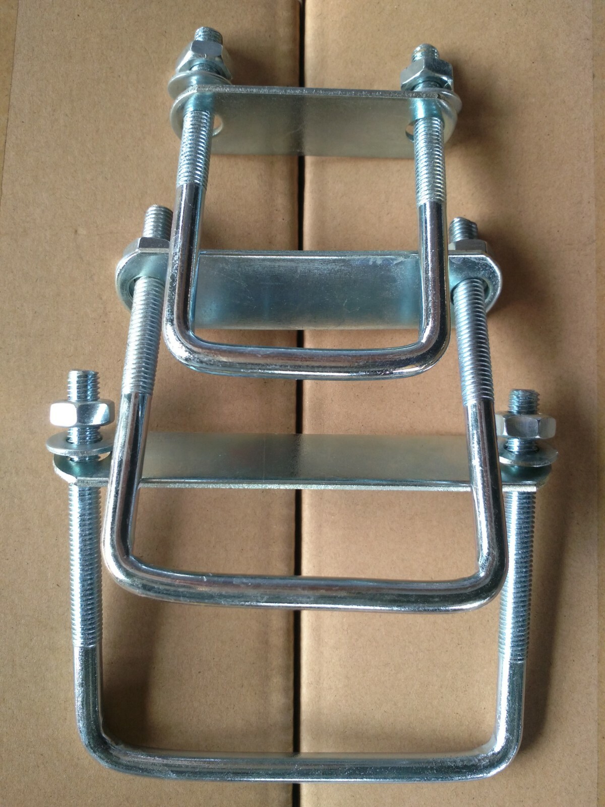 4 U bolts Bolt Brackets plate steps ladder van roof hook 120x90x10 mm UBS-120B