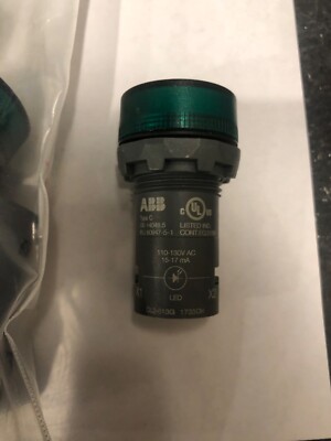 ABB CL2-513G GREEN LED PILOT LIGHT 120VAC, NEW