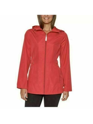 

JONES NY Женский красный плащ с капюшоном и подкладкой на молнии плюс, J29941