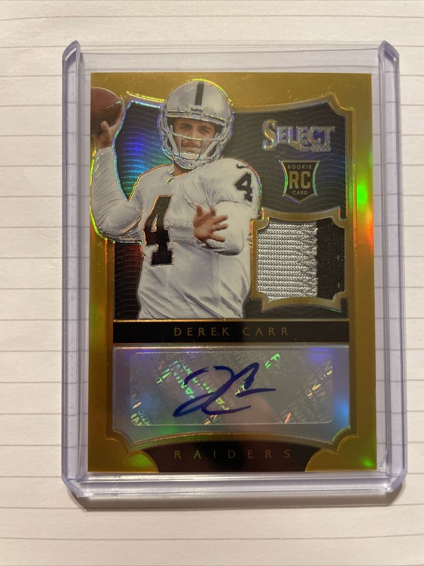 derek carr autographed jersey