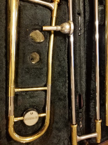 YAMAHA YSL-354 Trombone # 059315A with Case and bach 6 1/2 AL Mouthpiece