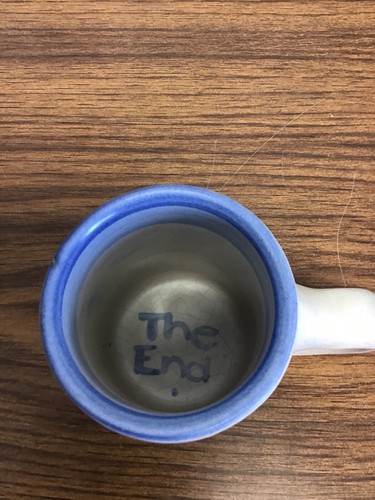 M A Hadley Handled Mug Lamb Sheep The End     P