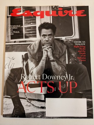ESQUIRE MAGAZINE-APRIL/MAY 2024-ROBERT DOWNEY JR. ACTS UP-IRON MAN-Brand New