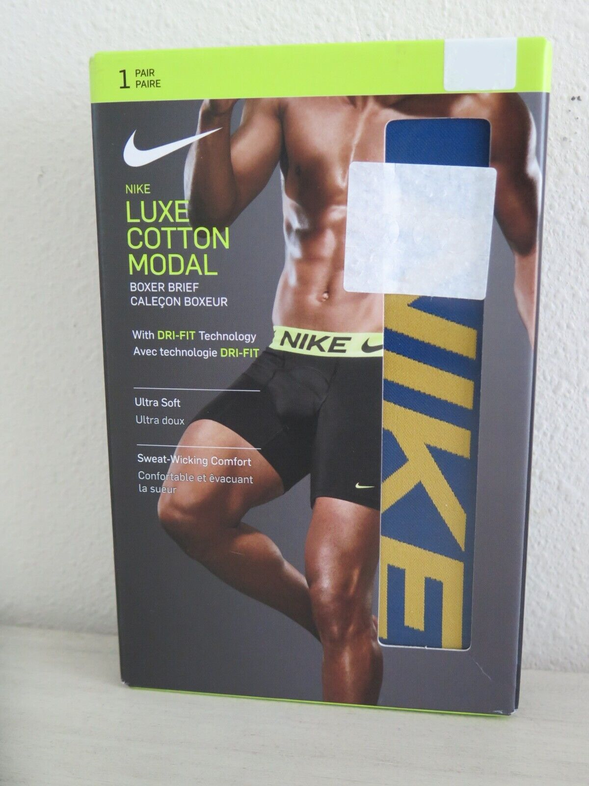Men's Nike KE1022 Dri-Fit Luxe Boxer Brief (Dark Grey XL
