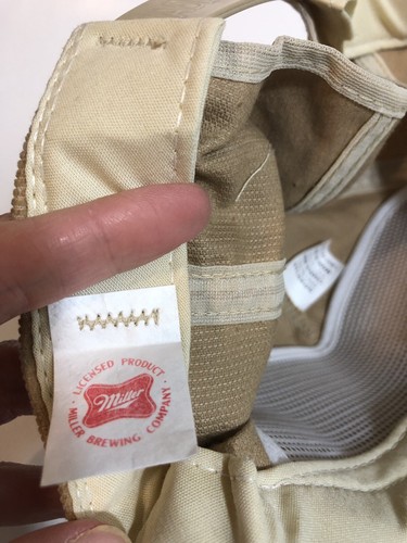 Vintage Miller Genuine Draft Snapback Turkey Corduroy USA Made Hat 80’s