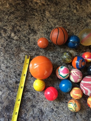 Vintage Rubber Bouncy Ball 31 Pc Lot ~ Vending Machine Toy Vitaball