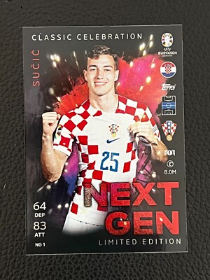 CARD TOPPS MATCH ATTAX EURO 2024 LIMITED EDITION NEXT GEN SUCIC CROATIA # NG1