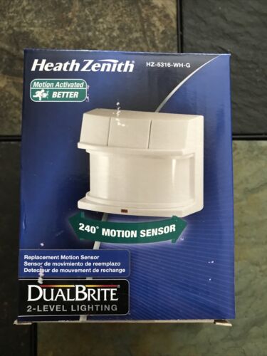 Heath Zenith HZ-5316-WH Deluxe Replacement Motion Sensor Wit
