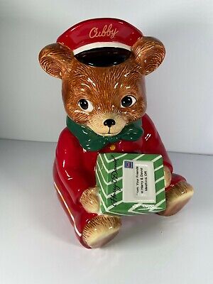 Harry & David Cookie Jar CUBBY BEAR the Postman Limited Edition 2010 New in Box