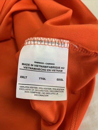 NIKE Dorman HD Solutions , Mens Polo Shirt Size 2XLT Orange