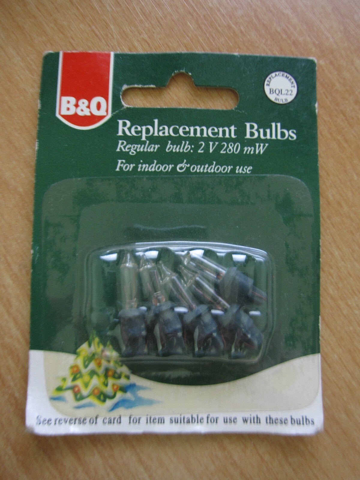 B&Q Replacement Spare Xmas Light Bulbs, Clear Lamps 2v 280mW BQL22 03102244