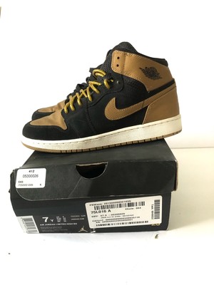 black gold white jordan 1