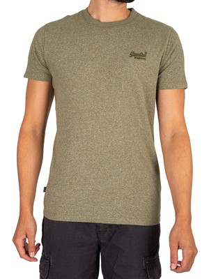 

Мужская футболка с вышитым логотипом Superdry, зеленая, Зеленый, M1011245A-5WY