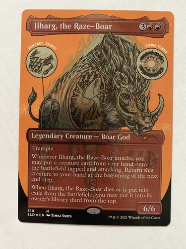 Ilharg, the Raze-Boar *FOIL ETCH* Borderless SECRET LAIR
