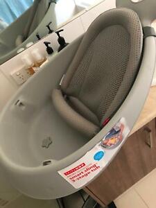 hop skip bath baby bathing sling insert newborn infant adjustable stage comes smart when