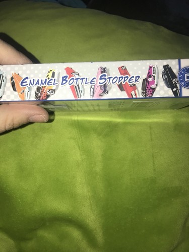 Pink Flame Old Time Car Bottle Stopper BNIB!! Beautiful Enamel