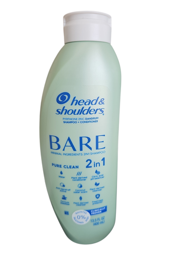 Head & Shoulders Anti-Dandruff Shampoo & Conditioner, BARE Pure Clean 2-in-1