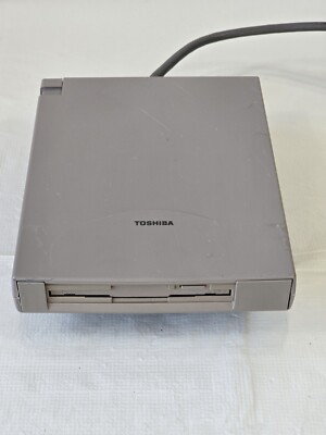 Toshiba FDD Attachment Case & External 3.5 Floppy Drive - Made in Japan
