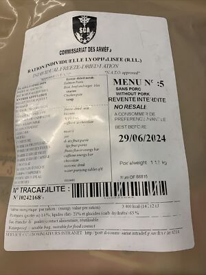 EPA Frankreich Gefriergetrocknet leichtes EPA für Spezialeinheiten RCIR RIL 2024