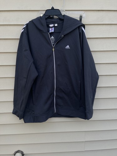 大人気！☆アディダスメンズ☆DILL HOODIE☆お早めに！ Adidas Men's Full Zip Hooded Sweatshirt Hoodie Jacket grey