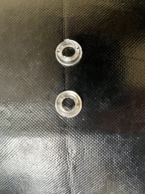 1967 Chevelle Camaro Door Lock Knob Ferrule (Plastic) - Pair