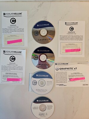 RARE VTG Ashlar Vellum Graphite 2D / 3D CAD & Hotfix Software for Macintosh