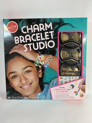 CHARM BRACELET STUDIO - MAKE YOUR OWN JEWELRY KIDS KLUTZ BOOK & ACTIVITY KIT