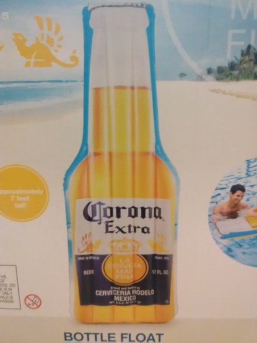 NEW! CORONA 7ft INFLATABLE BEER BOTTLE POOL LAKE FLOAT FLOATIE