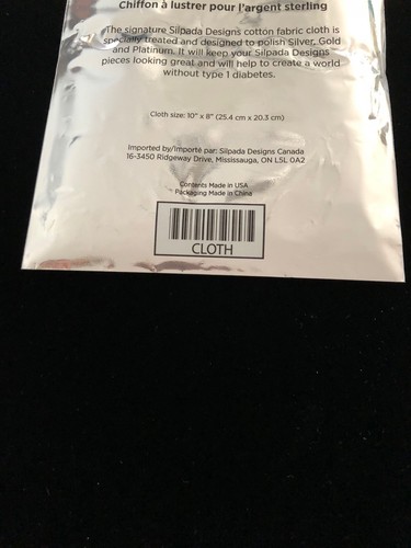 Silpada Designs Single Polishing Cleaning Cloth Sterling Silver Platinum Gold