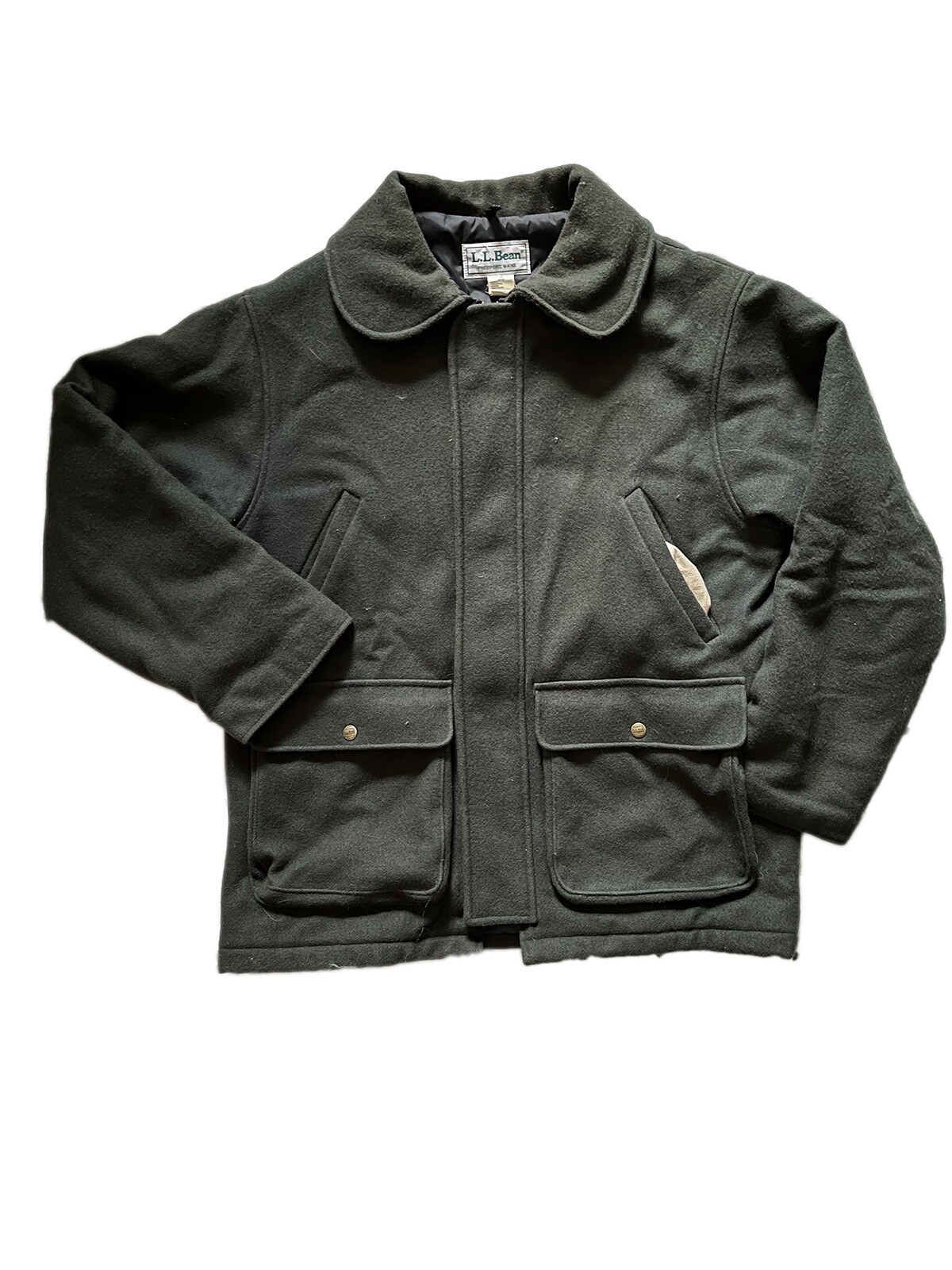 L.L. Bean Zip Jacket Vintage Wool Medium
