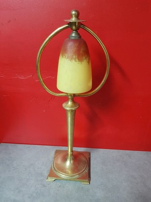 Lampe Pate Verre Bronze d'occasion Lampe Pate Verre Bronze d'occasion