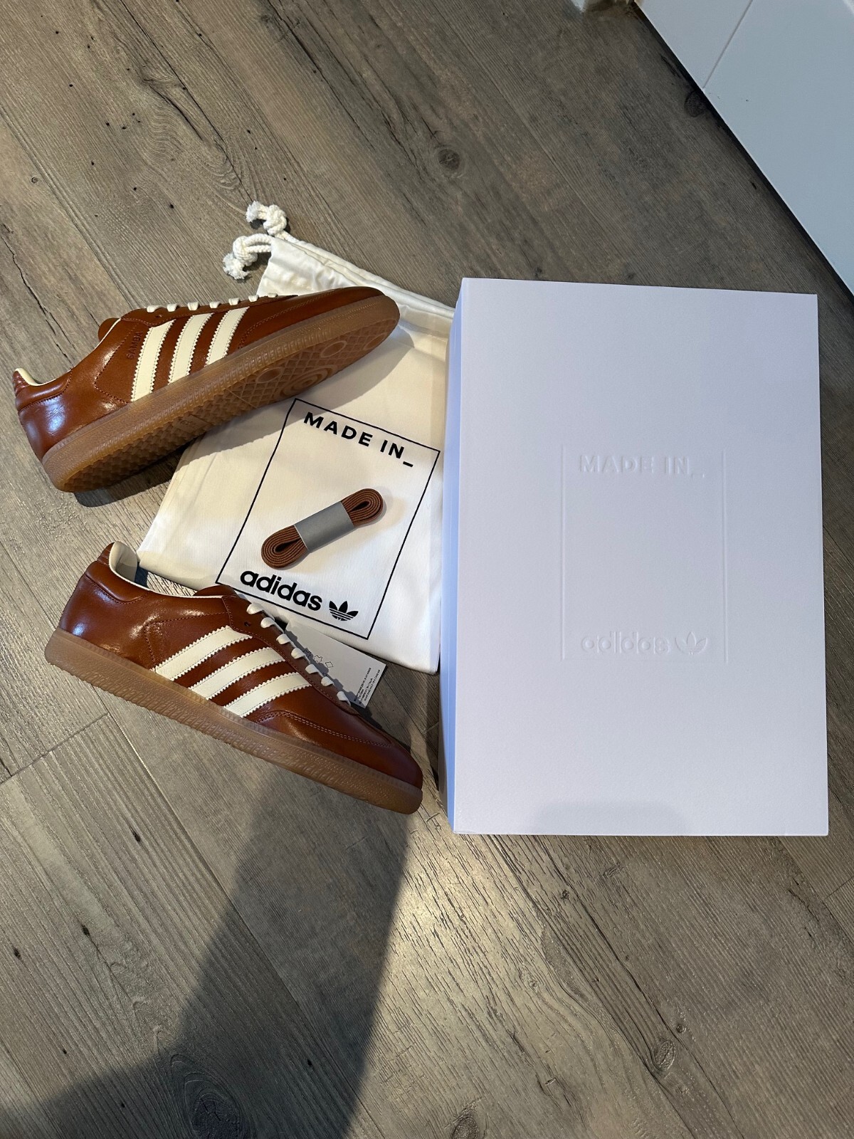 靴 adidas SAMBA OG MadeInITALY Vachetta Tan Adidas Samba OG 