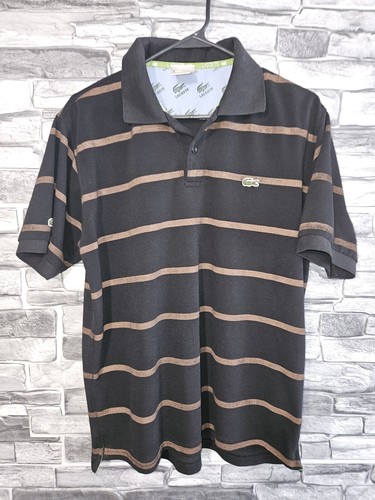 トップス LACOSTE MADE IN FRANCE Polo Shirt Brown Lacoste Logo Polo T Shirt Brown | Mainline Menswear United