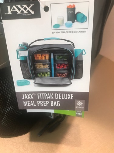 JAXX FitPak Deluxe Meal Prep Bag (Gray)