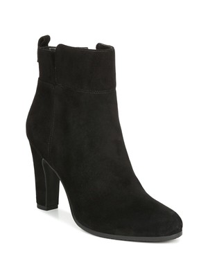 

SAM EDELMAN Женские черные кожаные ботильоны Sianna с круглым носком на блочном каблуке 8,5 м, Черный, G0340L1