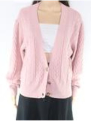 

Женский зеленый укороченный открытый кардиган на пуговицах INC