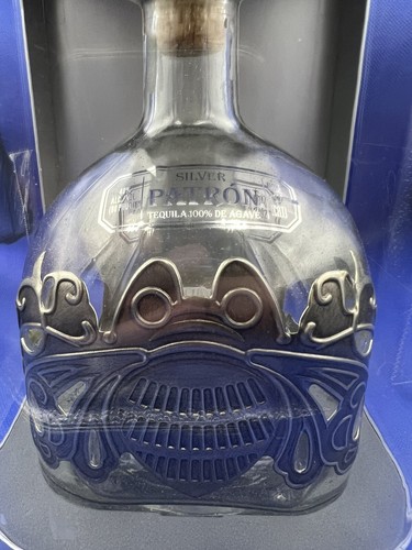 Patron Silver 1492 Tequila Limited Edition 2015 Liter bottle (empty)+ cork + Box