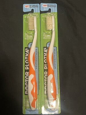 2 Pack - Mouth Watchers Dr. Plotkas Soft Flossing Toothbrush For Adults