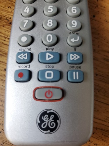 GE Multiple Device Universal Remote Control TV, DVR, DVD, CBL, and SAT 24922-V4