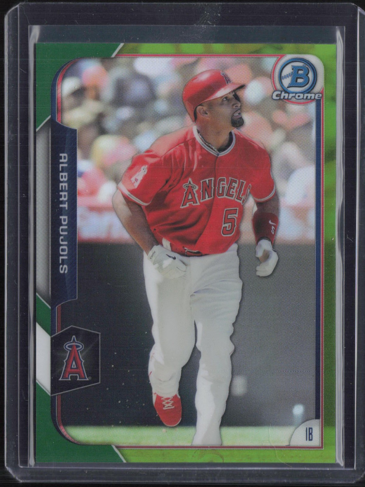 2015 Bowman Chrome Green Refractor #140 Albert Pujols /99