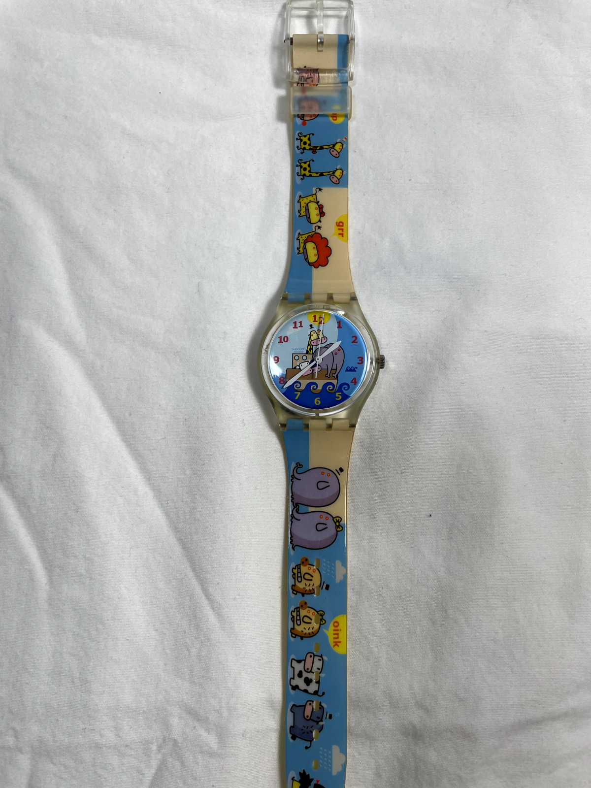 Swatch Gent GRR! OINK! model Comes With A SWATCH CASE Amazon.com: Swatch Gent Unisex Watch Casual Plastic Pink  main image 2