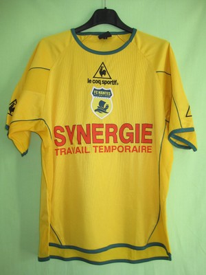 Maillot Football FC Nantes Floqué et Signé DA ROCHA 8 Kappa Taille XL