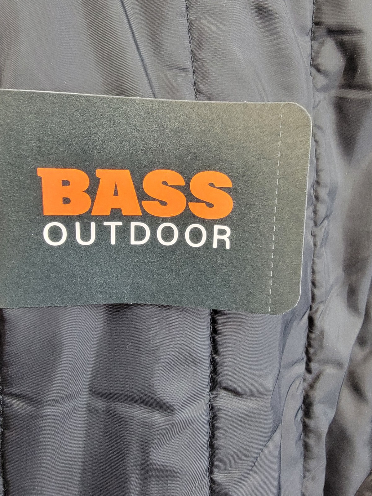 Bass Outdoor Hero Mixed Media Zip-Front Bomber Jacket Men's S Black Beauty L/S - Picture 16 of 17