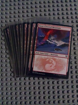 mtg kaldheim snow covered mountain #282 X20 Unplayed